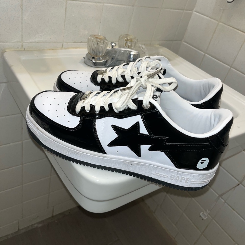 Men’s BAPE Black and White Sneakers